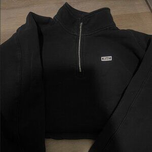 KITH Cropped Zip Up Crew Neck